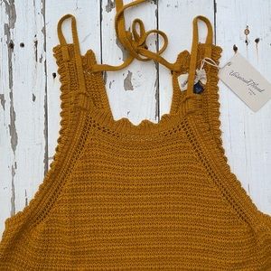 Universal Thread Crochet Shorts Romper NWT